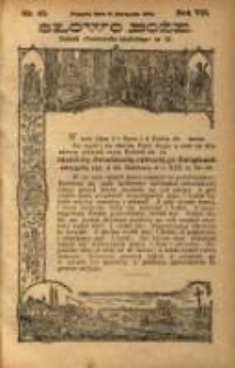 Słowo Boże: dodatek do Przewodnika Katolickiego R.7. 1904 Nr.45