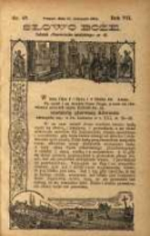 Słowo Boże: dodatek do Przewodnika Katolickiego R.7. 1904 Nr.48