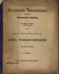 Quaestionum theocritearum : wissenschaftliche Abhandlung. Ps. 3
