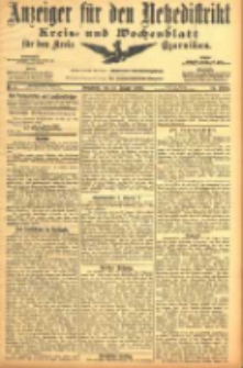 Anzeiger f&uuml;r den Netzedistrikt Kreis- und Wochenblatt f&uuml;r den Kreis Czarnikau 1906.01.13 Jg.54 Nr5