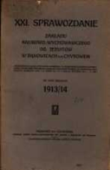 Sprawozdanie Dyrekcji Zakładu Naukowo-Wychowawczego OO. Jezuit&oacute;w w Bąkowicach pod Chyrowem : za rok szkolny 1913/14