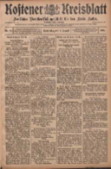 Kostener Kreisblatt: amtliches Ver&ouml;ffentlichungsblatt f&uuml;r den Kreis Kosten 1908.08.06 Jg.43 Nr94
