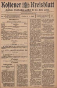 Kostener Kreisblatt: amtliches Veröffentlichungsblatt für den Kreis Kosten 1908.08.18 Jg.43 Nr99