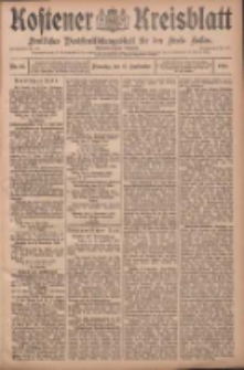 Kostener Kreisblatt: amtliches Ver&ouml;ffentlichungsblatt f&uuml;r den Kreis Kosten 1908.09.15 Jg.43 Nr111