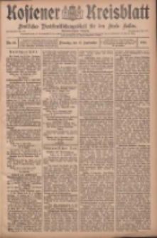Kostener Kreisblatt: amtliches Veröffentlichungsblatt für den Kreis Kosten 1908.09.15 Jg.43 Nr111
