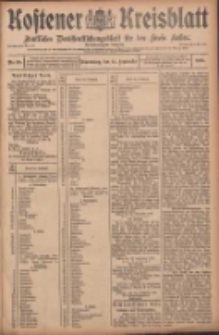 Kostener Kreisblatt: amtliches Ver&ouml;ffentlichungsblatt f&uuml;r den Kreis Kosten 1908.09.24 Jg.43 Nr115