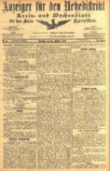 Anzeiger f&uuml;r den Netzedistrikt Kreis- und Wochenblatt f&uuml;r den Kreis Czarnikau 1906.02.20 Jg.54 Nr21