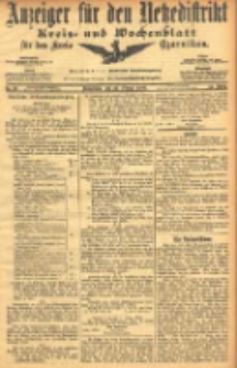 Anzeiger f&uuml;r den Netzedistrikt Kreis- und Wochenblatt f&uuml;r den Kreis Czarnikau 1906.02.22 Jg.54 Nr22