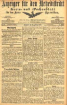 Anzeiger für den Netzedistrikt Kreis- und Wochenblatt für den Kreis Czarnikau 1906.02.24 Jg.54 Nr23