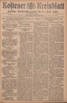 Kostener Kreisblatt: amtliches Veröffentlichungsblatt für den Kreis Kosten 1908.11.03 Jg.43 Nr132