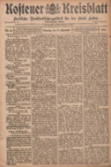 Kostener Kreisblatt: amtliches Ver&ouml;ffentlichungsblatt f&uuml;r den Kreis Kosten 1908.11.24 Jg.43 Nr141