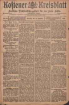 Kostener Kreisblatt: amtliches Ver&ouml;ffentlichungsblatt f&uuml;r den Kreis Kosten 1908.12.29 Jg.43 Nr156