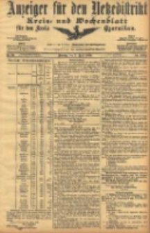 Anzeiger f&uuml;r den Netzedistrikt Kreis- und Wochenblatt f&uuml;r den Kreis Czarnikau 1906.04.03 Jg.54 Nr39