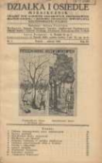 Działka i Osiedle: miesięcznik Związku Towarzystw Ogr&oacute;dk&oacute;w Działkowych Rzeczypospolitej Polskiej 1936.03 R.9 Nr3
