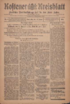 Kostener Kreisblatt: amtliches Veröffentlichungsblatt für den Kreis Kosten 1909.01.14 Jg.44 Nr6