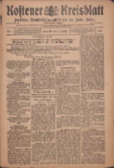 Kostener Kreisblatt: amtliches Ver&ouml;ffentlichungsblatt f&uuml;r den Kreis Kosten 1909.01.16 Jg.44 Nr7