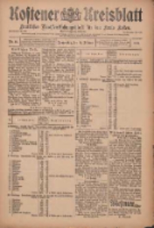 Kostener Kreisblatt: amtliches Ver&ouml;ffentlichungsblatt f&uuml;r den Kreis Kosten 1909.02.11 Jg.44 Nr18