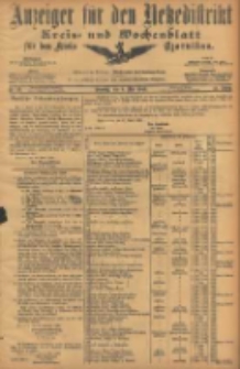 Anzeiger f&uuml;r den Netzedistrikt Kreis- und Wochenblatt f&uuml;r den Kreis Czarnikau 1906.05.08 Jg.54 Nr53