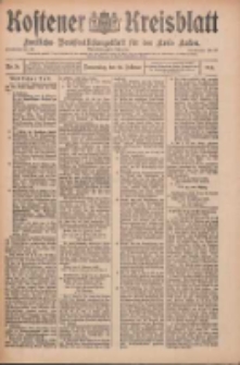 Kostener Kreisblatt: amtliches Veröffentlichungsblatt für den Kreis Kosten 1909.02.25 Jg.44 Nr24