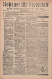 Kostener Kreisblatt: amtliches Veröffentlichungsblatt für den Kreis Kosten 1909.02.27 Jg.44 Nr25