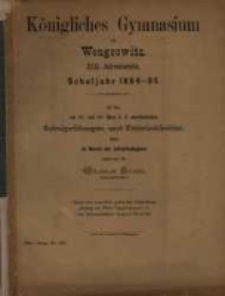 13, Schuljahr 1884-85 (1885)