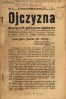 Ojczyzna : miesięcznik polityczno-społeczny. R. 2. 1925, nr 1