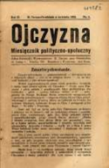 Ojczyzna : miesięcznik polityczno-społeczny. R. 2. 1925, nr 4