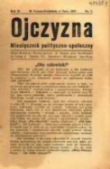 Ojczyzna : miesięcznik polityczno-społeczny. R. 2. 1925, nr 7