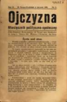 Ojczyzna : miesięcznik polityczno-społeczny. R. 2. 1925, nr 8