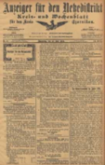 Anzeiger f&uuml;r den Netzedistrikt Kreis- und Wochenblatt f&uuml;r den Kreis Czarnikau 1906.06.21 Jg.54 Nr71