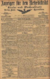Anzeiger f&uuml;r den Netzedistrikt Kreis- und Wochenblatt f&uuml;r den Kreis Czarnikau 1906.06.30 Jg.54 Nr75