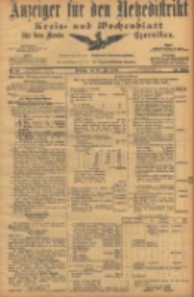 Anzeiger f&uuml;r den Netzedistrikt Kreis- und Wochenblatt f&uuml;r den Kreis Czarnikau 1906.07.17 Jg.54 Nr82