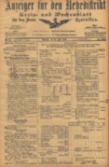 Anzeiger für den Netzedistrikt Kreis- und Wochenblatt für den Kreis Czarnikau 1906.07.17 Jg.54 Nr82