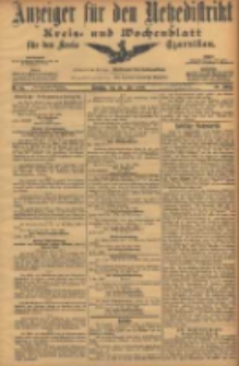 Anzeiger f&uuml;r den Netzedistrikt Kreis- und Wochenblatt f&uuml;r den Kreis Czarnikau 1906.07.24 Jg.54 Nr85