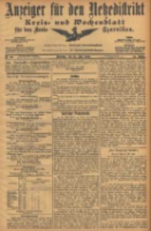 Anzeiger f&uuml;r den Netzedistrikt Kreis- und Wochenblatt f&uuml;r den Kreis Czarnikau 1906.07.31 Jg.54 Nr88