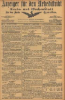 Anzeiger f&uuml;r den Netzedistrikt Kreis- und Wochenblatt f&uuml;r den Kreis Czarnikau 1906.08.07 Jg.54 Nr91