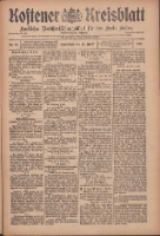Kostener Kreisblatt: amtliches Veröffentlichungsblatt für den Kreis Kosten 1909.04.10 Jg.44 Nr43