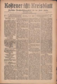 Kostener Kreisblatt: amtliches Veröffentlichungsblatt für den Kreis Kosten 1909.04.22 Jg.44 Nr48