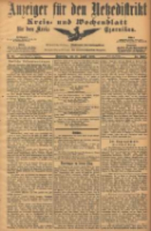 Anzeiger f&uuml;r den Netzedistrikt Kreis- und Wochenblatt f&uuml;r den Kreis Czarnikau 1906.08.16 Jg.54 Nr95