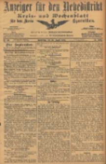 Anzeiger für den Netzedistrikt Kreis- und Wochenblatt für den Kreis Czarnikau 1906.08.30 Jg.54 Nr101