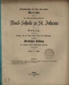 Bericht &uuml;ber die [...] St. Johannis-Schule, [...]