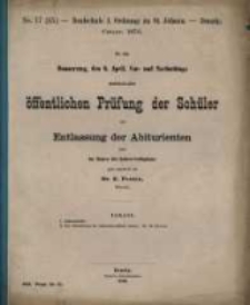 Bericht &uuml;ber die [...] St. Johannis-Schule, [...]