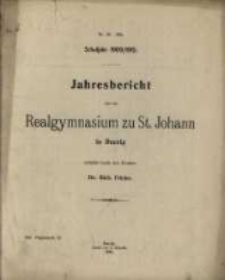 Bericht &uuml;ber die [...] St. Johannis-Schule, [...]