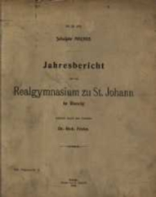 Bericht &uuml;ber die [...] St. Johannis-Schule, [...]