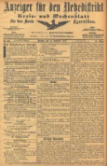 Anzeiger für den Netzedistrikt Kreis- und Wochenblatt für den Kreis Czarnikau 1906.09.18 Jg.54 Nr109