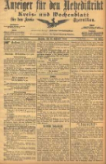 Anzeiger f&uuml;r den Netzedistrikt Kreis- und Wochenblatt f&uuml;r den Kreis Czarnikau 1906.09.25 Jg.54 Nr112