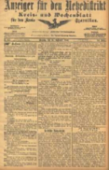 Anzeiger für den Netzedistrikt Kreis- und Wochenblatt für den Kreis Czarnikau 1906.09.25 Jg.54 Nr112
