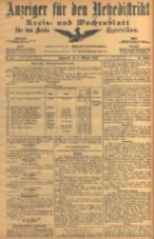 Anzeiger f&uuml;r den Netzedistrikt Kreis- und Wochenblatt f&uuml;r den Kreis Czarnikau 1906.10.06 Jg.54 Nr117