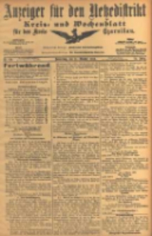 Anzeiger f&uuml;r den Netzedistrikt Kreis- und Wochenblatt f&uuml;r den Kreis Czarnikau 1906.10.11 Jg.54 Nr119