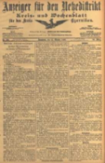 Anzeiger für den Netzedistrikt Kreis- und Wochenblatt für den Kreis Czarnikau 1906.10.13 Jg.54 Nr120